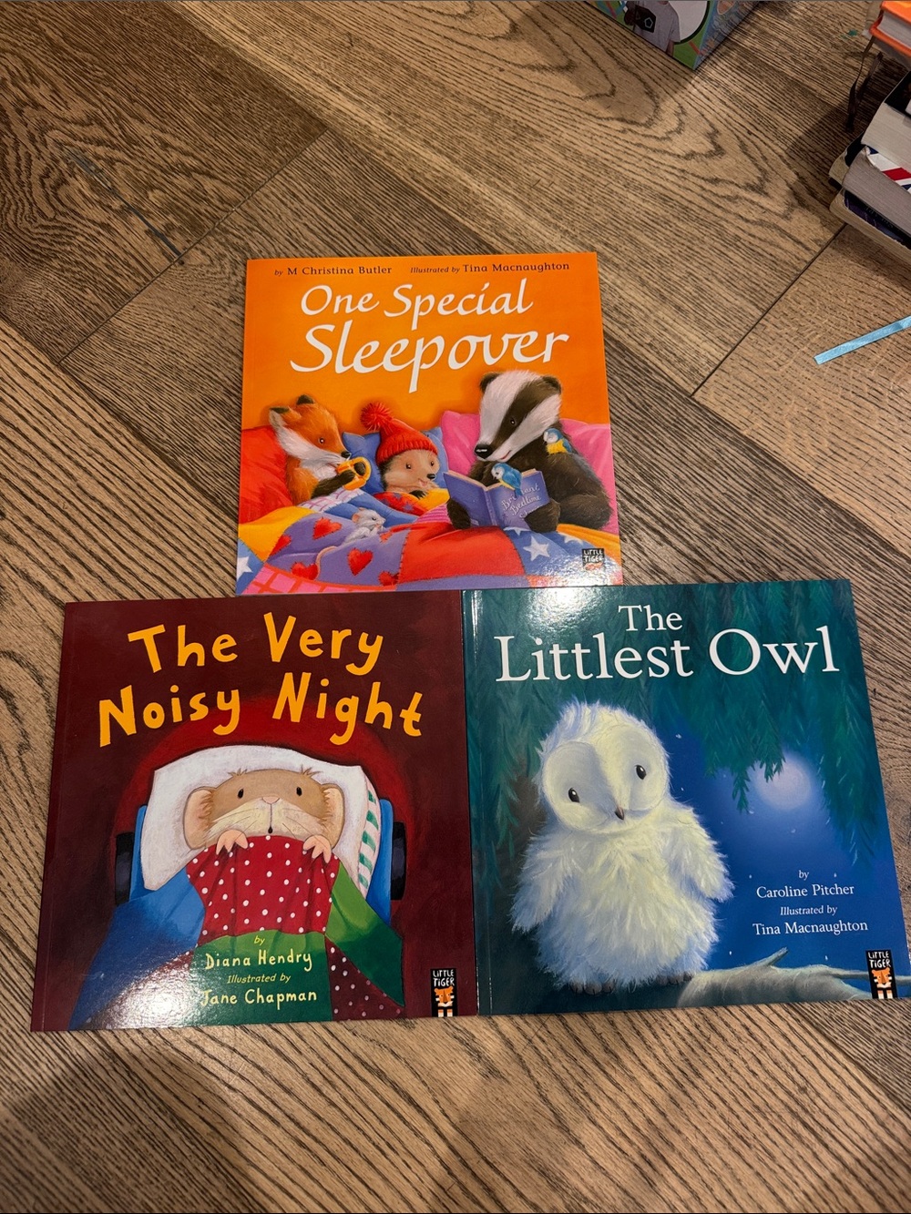Set of 3 Children's Picture Books — orange, red & teal covers